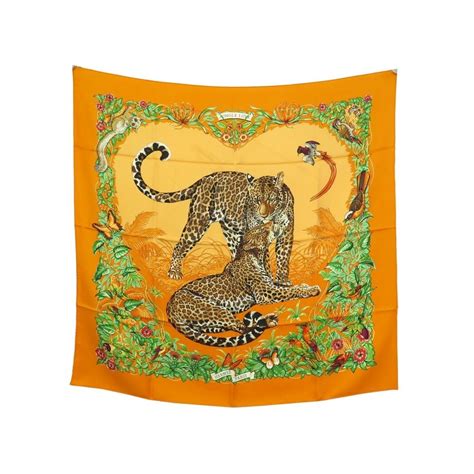 Hermes HERMES Scarf Carre 90 SE TANTS Sextant Orange 